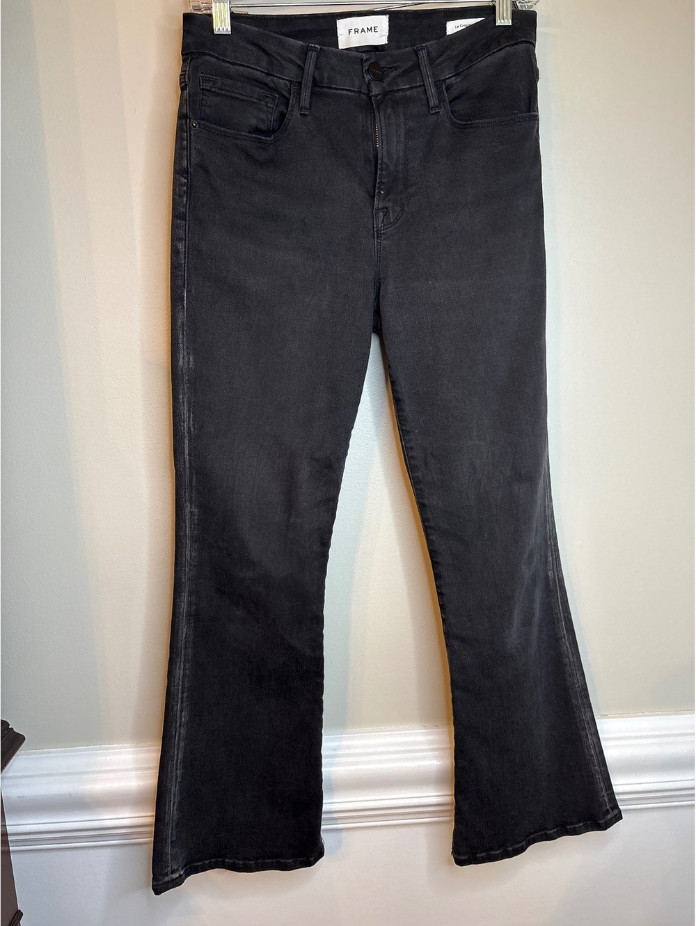 Frame Black “Le Crop Mini Boot” Jeans 28 waist